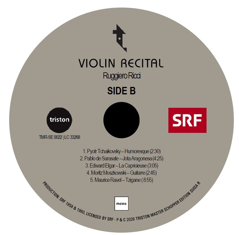 TMR SE22 Ricci Vol 10 Label Side B